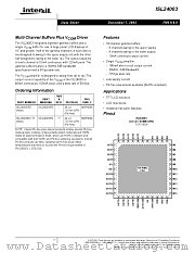 ISL24003 datasheet pdf Intersil