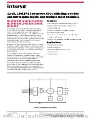 ISL26320 datasheet pdf Intersil