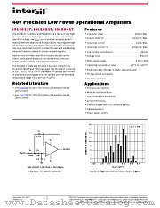 ISL28217 datasheet pdf Intersil