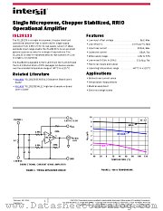 ISL28133 datasheet pdf Intersil