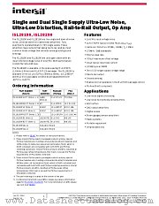 ISL28190 datasheet pdf Intersil