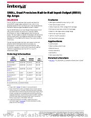 ISL28236 datasheet pdf Intersil