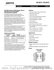 ISL28272 datasheet pdf Intersil