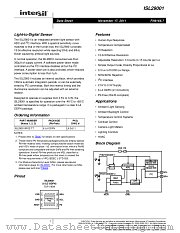 ISL29001 datasheet pdf Intersil