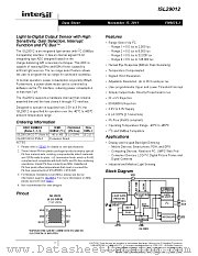 ISL29012 datasheet pdf Intersil