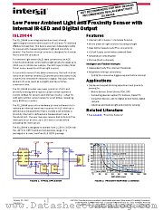 ISL29044 datasheet pdf Intersil