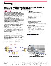ISL29044A datasheet pdf Intersil
