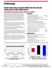 ISL31485E datasheet pdf Intersil