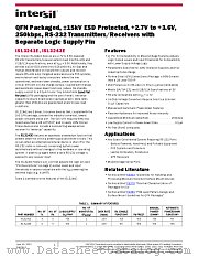 ISL3243E datasheet pdf Intersil
