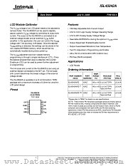 ISL45042A datasheet pdf Intersil
