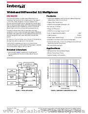 ISL54233 datasheet pdf Intersil