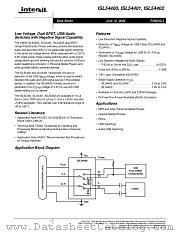 ISL54402 datasheet pdf Intersil