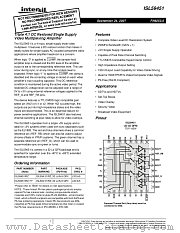 ISL59451 datasheet pdf Intersil