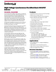 ISL6208B datasheet pdf Intersil