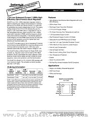 ISL6273 datasheet pdf Intersil