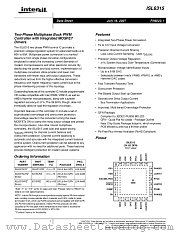 ISL6315 datasheet pdf Intersil
