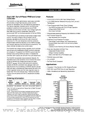ISL6442 datasheet pdf Intersil