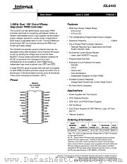 ISL6445 datasheet pdf Intersil