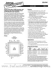 ISL6540 datasheet pdf Intersil
