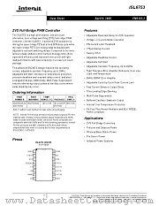 ISL6753 datasheet pdf Intersil