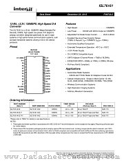 ISL76161 datasheet pdf Intersil