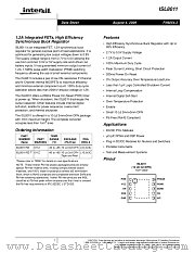 ISL8011 datasheet pdf Intersil
