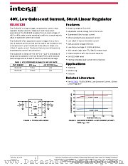 ISL80136 datasheet pdf Intersil