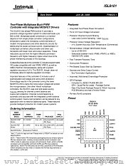 ISL8101 datasheet pdf Intersil