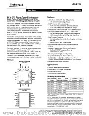 ISL8104 datasheet pdf Intersil