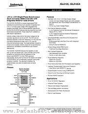 ISL8105 datasheet pdf Intersil