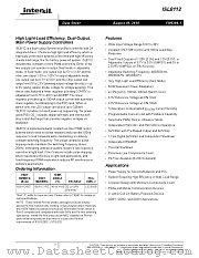 ISL8112 datasheet pdf Intersil