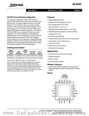 ISL8560 datasheet pdf Intersil