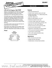 ISL9001 datasheet pdf Intersil