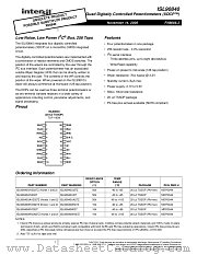ISL90840 datasheet pdf Intersil