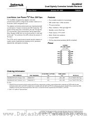 ISL90842 datasheet pdf Intersil