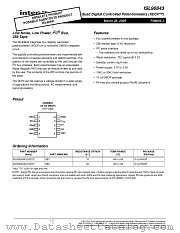 ISL90843 datasheet pdf Intersil