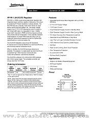 ISL9109 datasheet pdf Intersil
