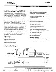 ISL98003-165 datasheet pdf Intersil