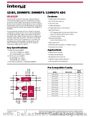 ISLA212P13 datasheet pdf Intersil