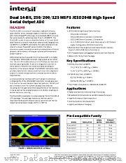 ISLA224S20 datasheet pdf Intersil