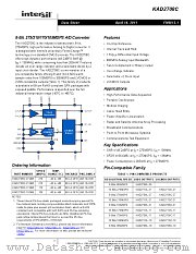 KAD2708C-10 datasheet pdf Intersil