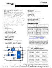 KAD2708L-21 datasheet pdf Intersil