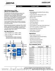 KAD5512HP-12 datasheet pdf Intersil