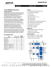 KAD5512P-50 datasheet pdf Intersil