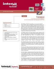 TW8804 datasheet pdf Intersil