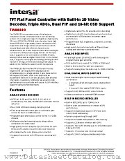 TW8823C datasheet pdf Intersil