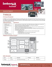 TW8826 datasheet pdf Intersil