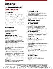 TW8832S datasheet pdf Intersil