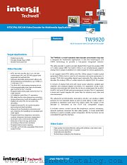 TW9920 datasheet pdf Intersil