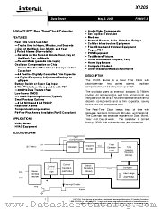 X1205 datasheet pdf Intersil